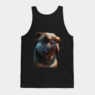 Dog Wearing Sunglasses Tank Top